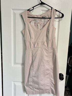 H&M Pale Blush Midi Sheath Dress
